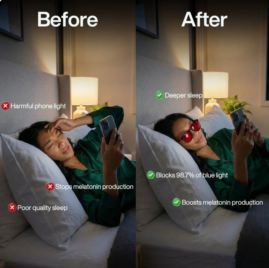 Red & Orange Lens Glasses