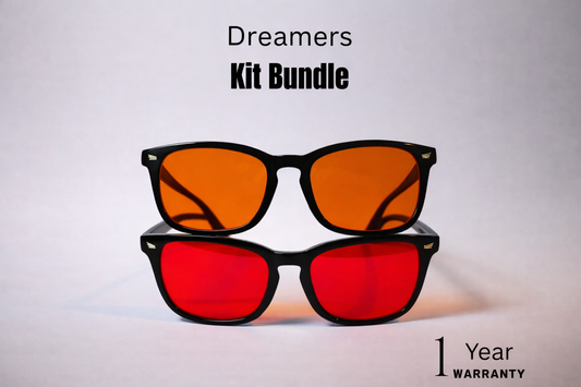 Red & Orange Lens Glasses