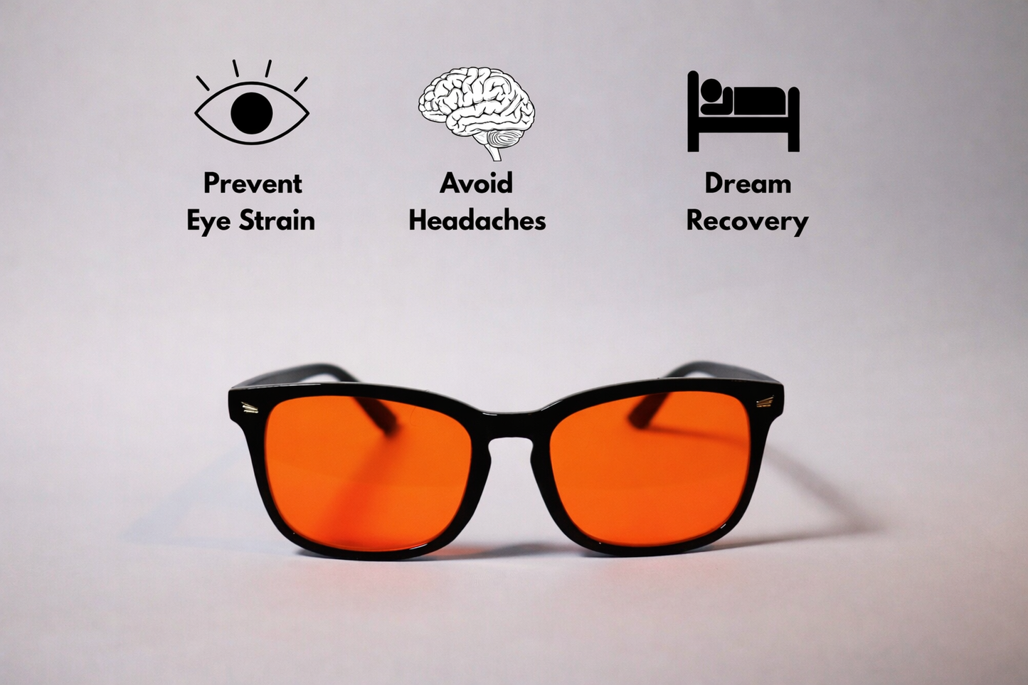 Red & Orange Lens Glasses